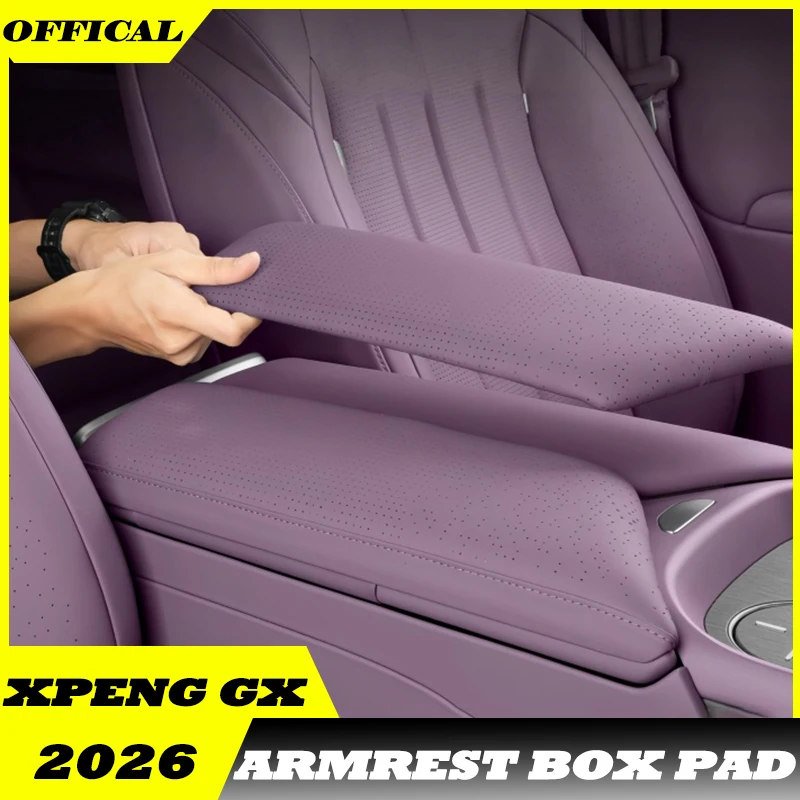 Car Armrest Box Height-increasing Pad Fit for Xpeng GX 2026 Modified Car Armrest Box Anti Scratch Protective Pad Car Accessories