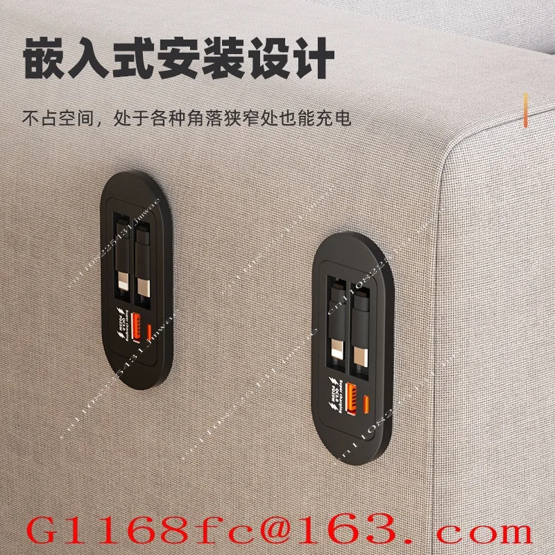 Universal Desktop Bedside Multi-port Usb Smart Home Telescopic Cable Hidden Embedded Integrated Office Usb Charging, Parts