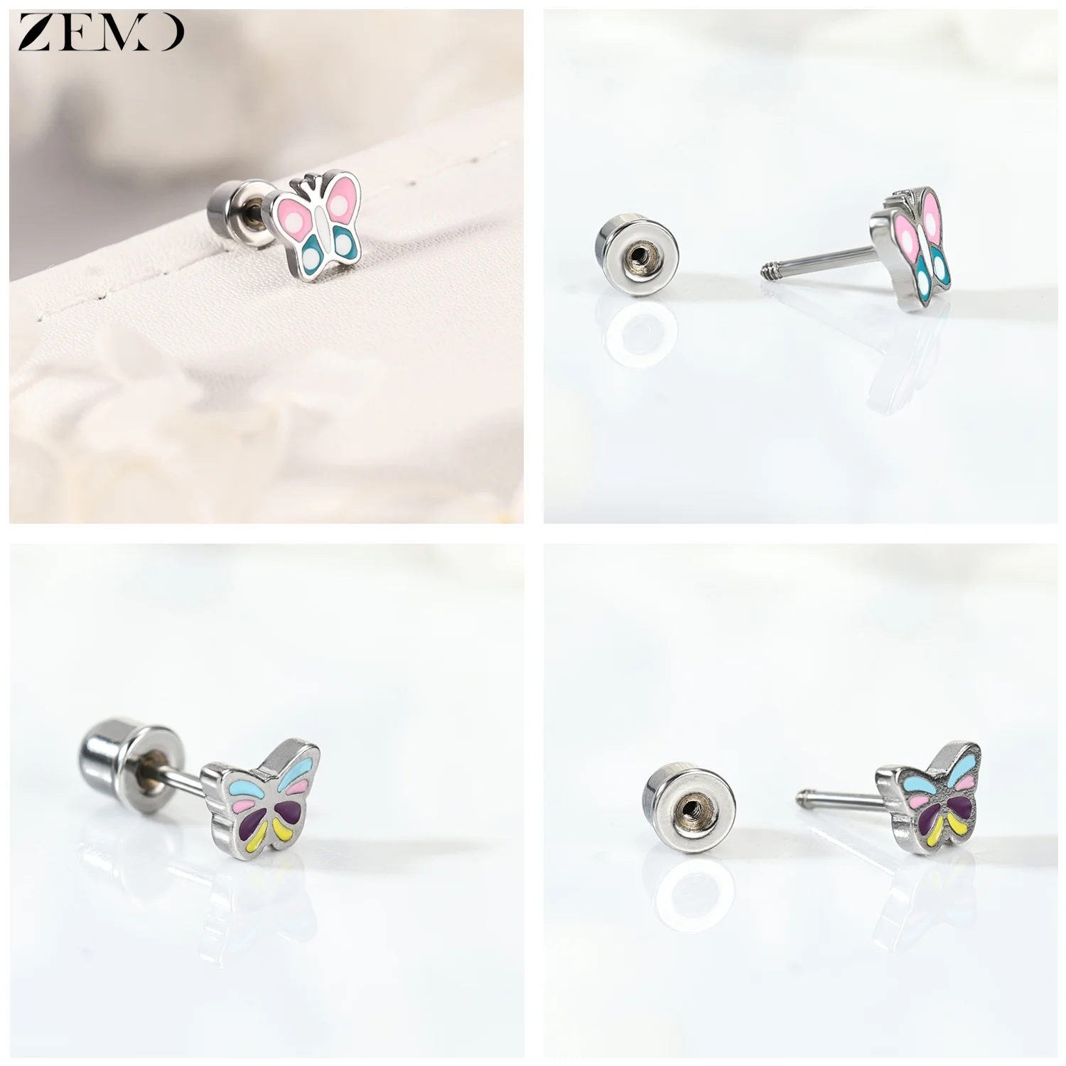 ZEMO 1 Parça 20G Renkli Çiçek  - Conch Earring Hoop incelemesi ve fiyatı