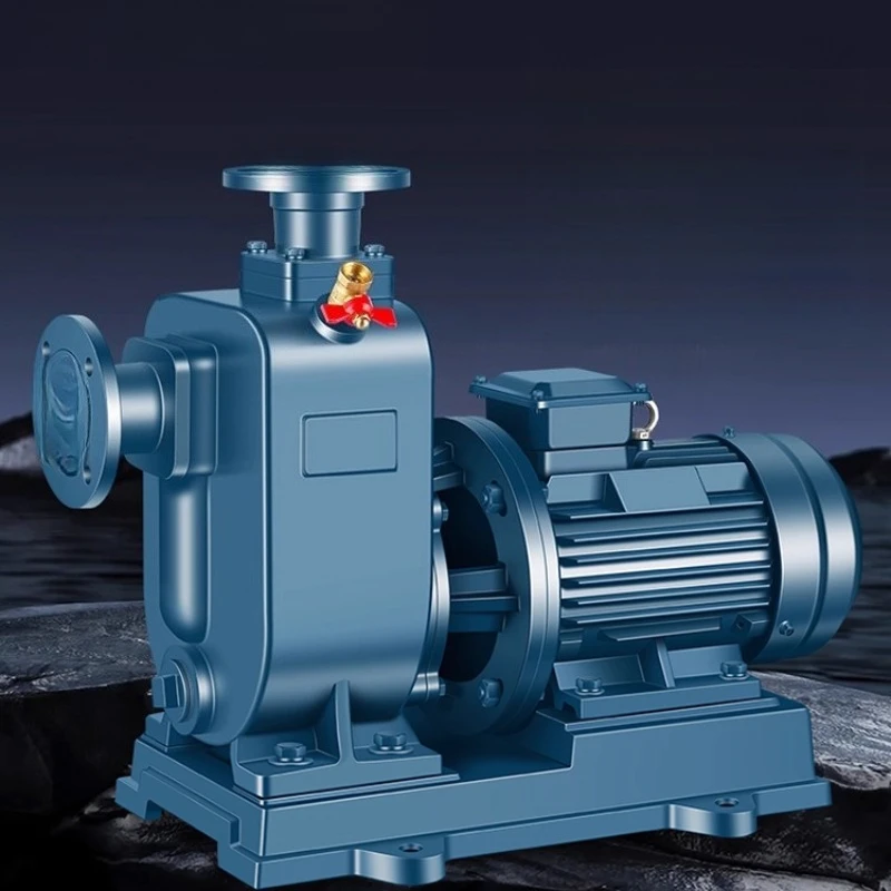 Self-priming pump Three-phase anti-clogging sewage horizontal centrifugal pump Agricultural irrigation Large flow and high lift
