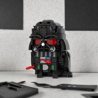 332 Pieces | MOC Lord Vader Brickheadz | Star batterThe Empire Strikes Back | Model Building Blocks | Birthday Toys Gift
