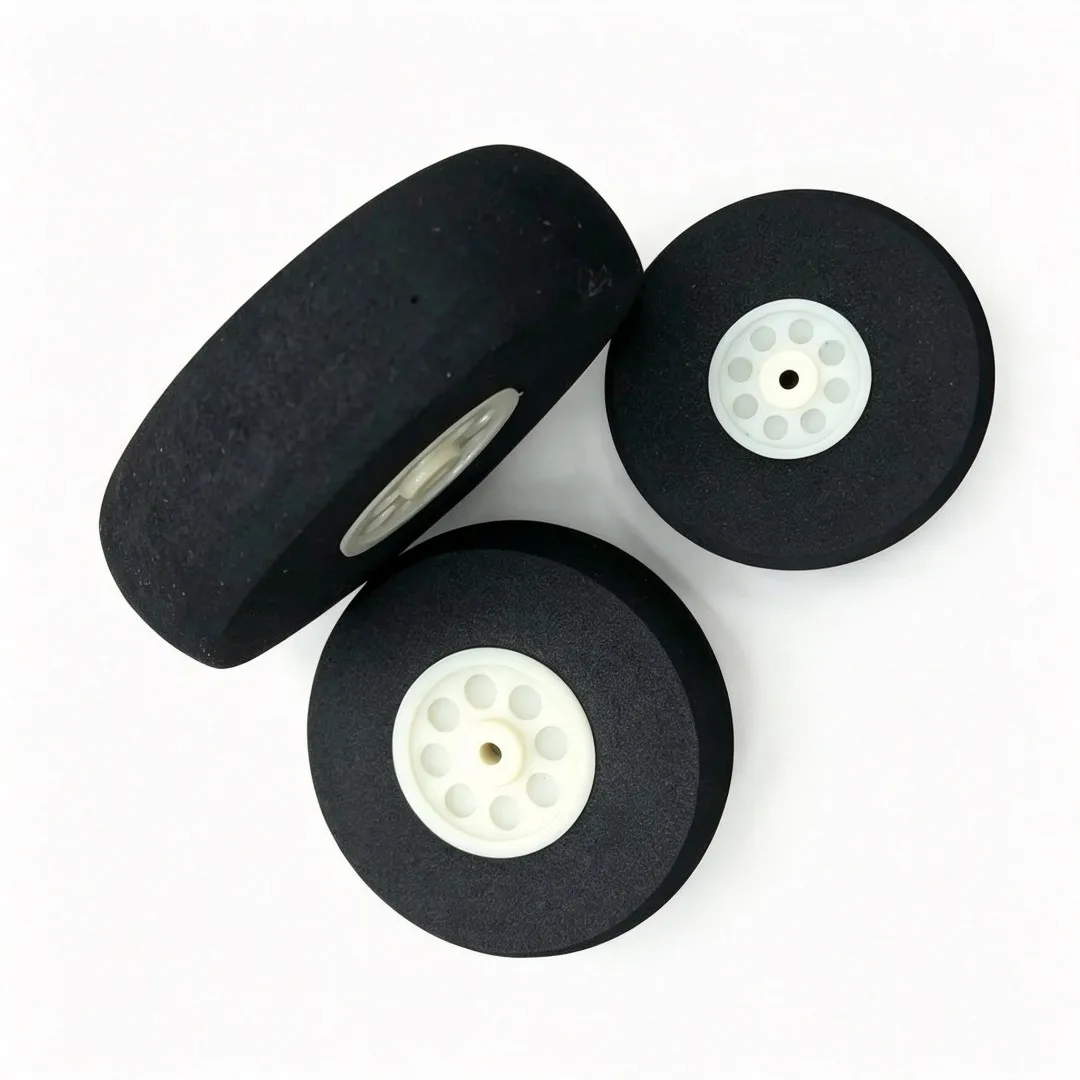 2pcs/lot High Quality Airplane Wheels Diameter 25/30/35/40/45/50/55/60mm Airplane Sponge Wheels Sponge Tire Wholesale