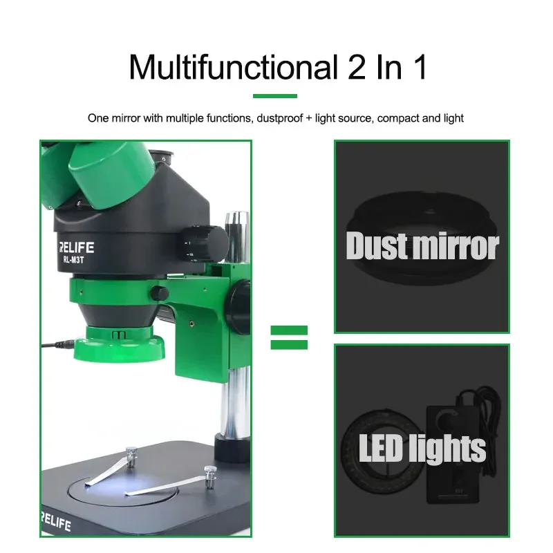 RL-033D Snap-on Microscope  Source Dustproof Light Source Strong Condensing Light Touch to Turn on the Light LED