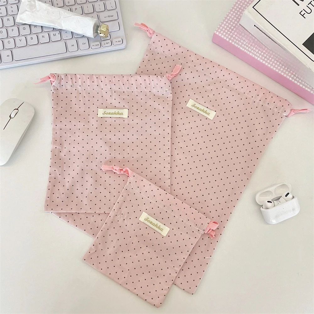 Multifunctional Drawstring Bags Women Drawstring Packaging Pocket Cosmetic Bag Makeup Bag Large Capacity Travel Storage Pouch