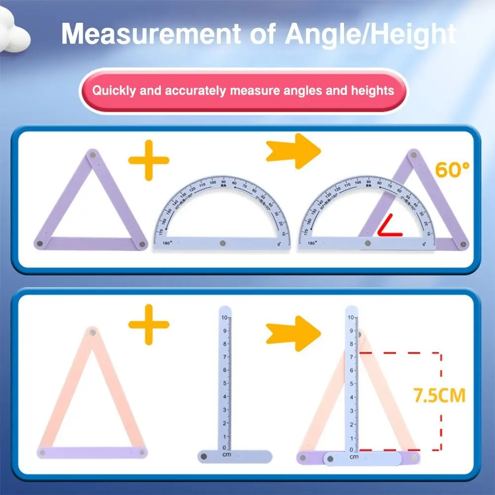 Geometry Knowledge Polygon Demonstrator Student Learning Tools Multifunctional Geometric Multivariate Demonstrator