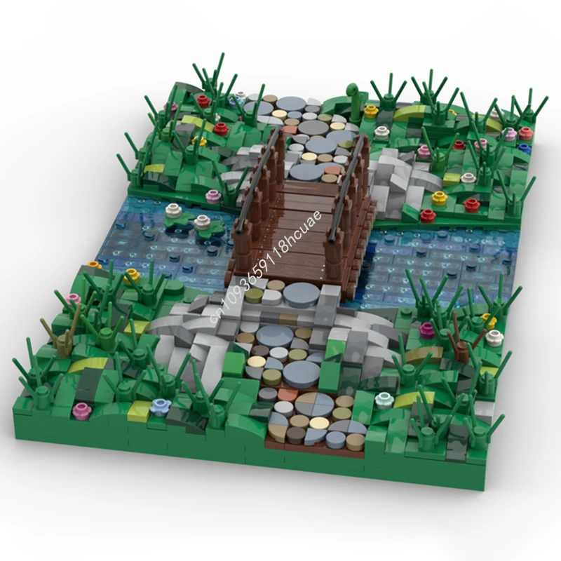 881 pièces MOC pont en bois nan modèle blocs de construction éducation enfants bricolage artisanat jouets idée assembler des cadeaux de noël