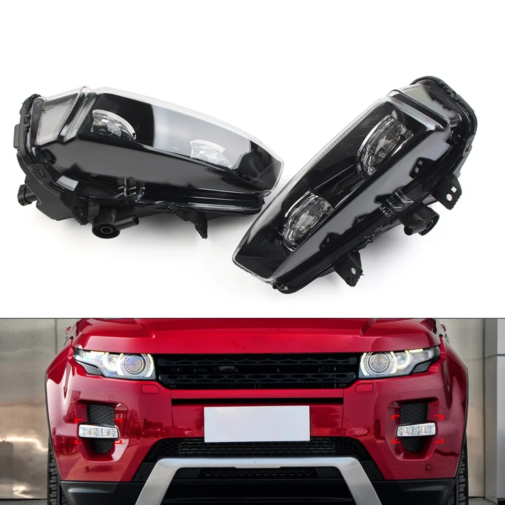 

1 Pair Car Front Fog Light Lamp Black Edition For Land Rover Range Rover Evoque 2012 2012 2013 2014 2015 2016 LR043664 LR043663