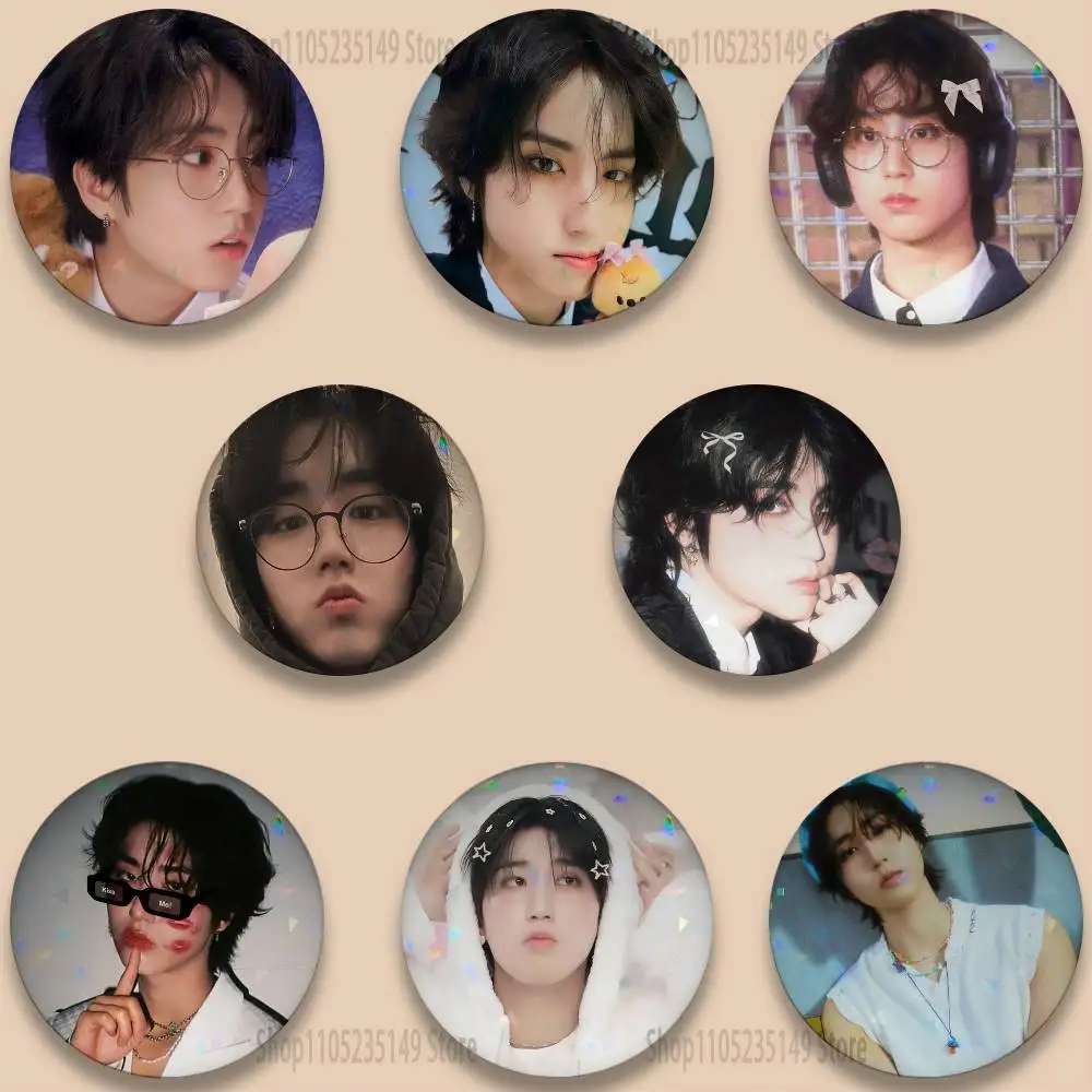 

Pop Idol H-Han Ji-sung Pins 58mm Cute Cartoon Badge Handmade Brooches for Backpack Accessories Jewelry Gifts