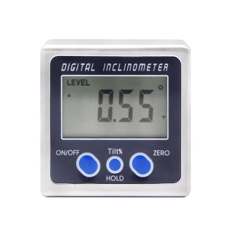 SHAHE Aluminum Alloy Digital Protractor Inclinometer Electronic Bevel Box Inclinometer With Magnets Light Digital Angle Gauge