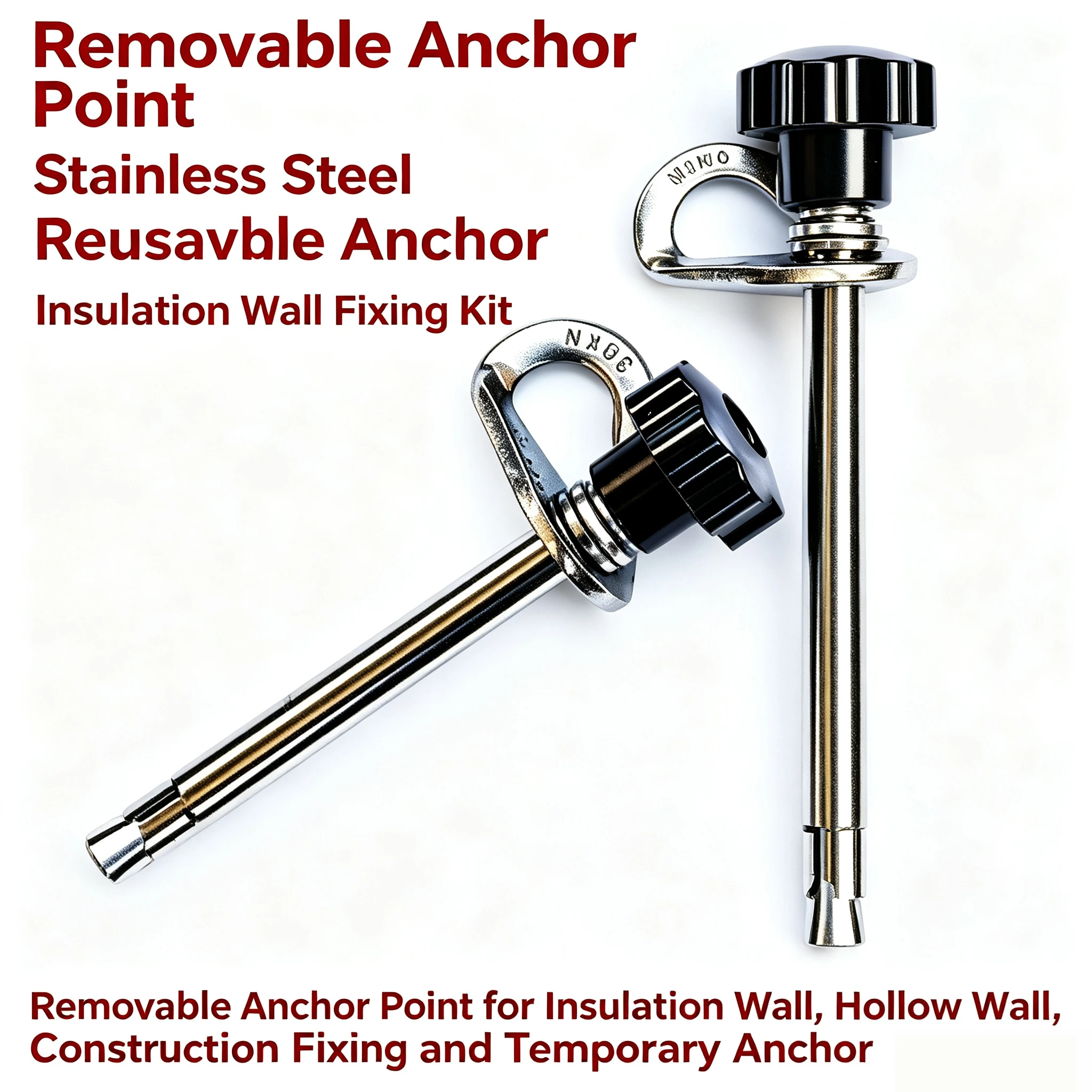 Reusable Detachable Expansion Anchor Nails, Removable Expansion Screws for Rock Climbing Outdoor Rescue Escape Safety Gear