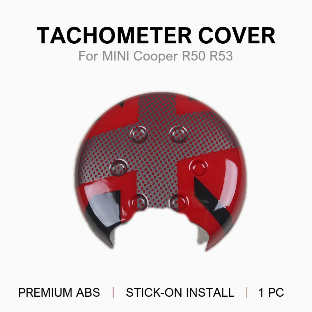 Carwoman For MINI Cooper R50 R52 R53 Tachometer Cover Trim PC Plastic Stick-on New Union Jack Color 7 Options 2001-2006