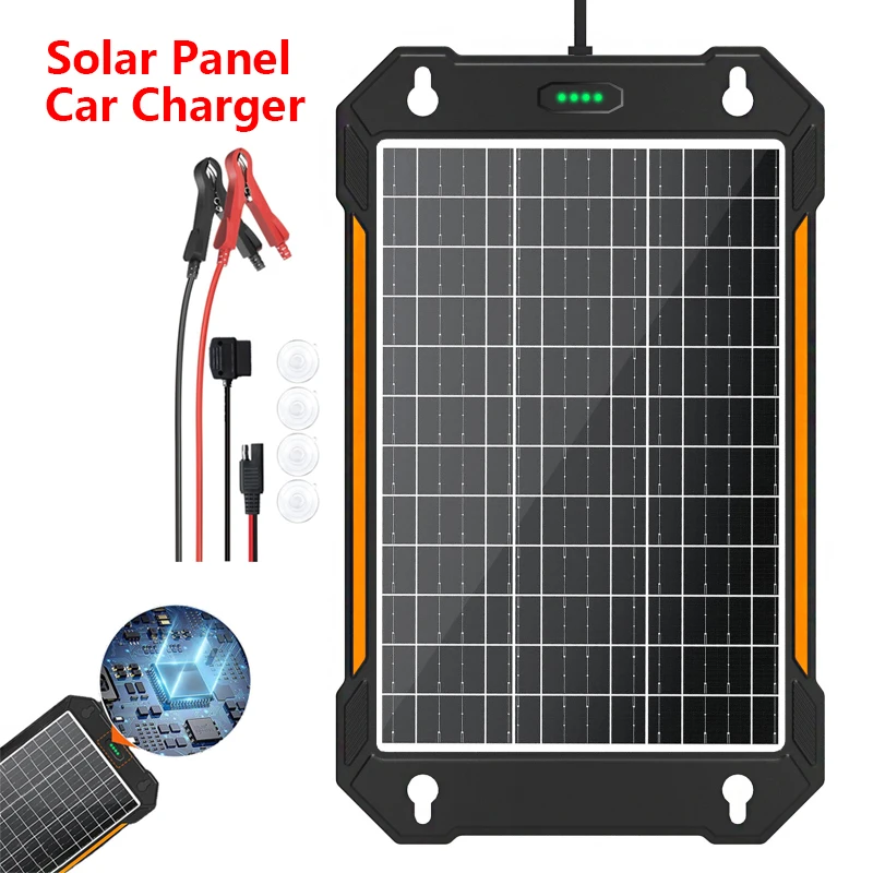 Solar Panel for Car Battery Monocrystalline Silicon Solar Panel Car Charger with Smart…