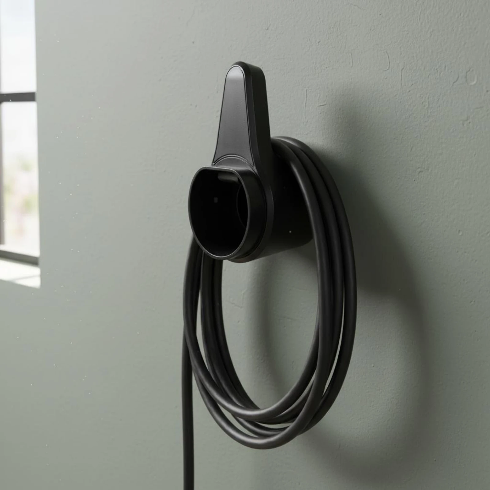 7 Hole Charging Holder Space Saving Electric Vehicle Charging Holder Electric Vehicle Charger Holder Sturdy Plastic J1772