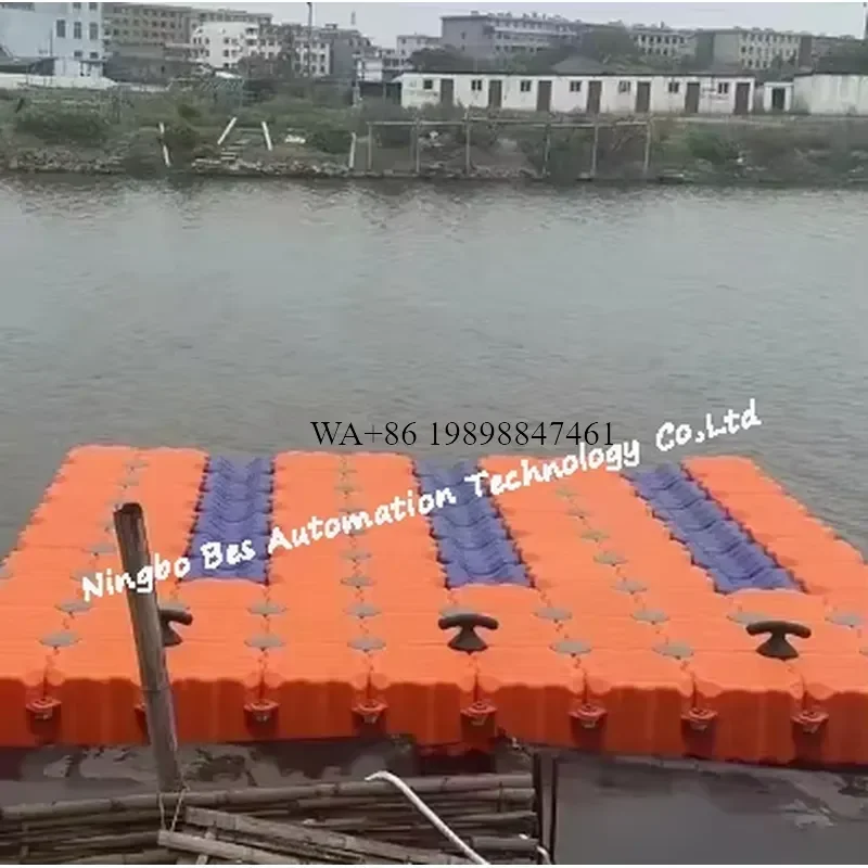 Wmwmnu Marine Modular HDPE Jetty Dock for Jet Ski Floating Platform Pontoon Bridge Plastic Float Dock on Water