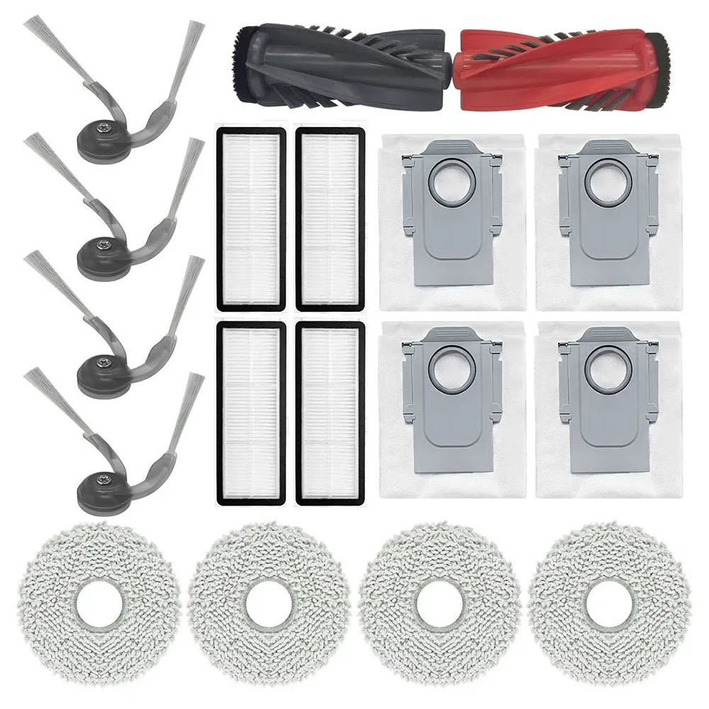 ل Roborock Qrevo Curv الجانب الرئيسي فرش ممسحة القماش كيس لجميع الغبار فلتر Hepa ل Roborock P20 برو مكنسة كهربائية الملحقات
