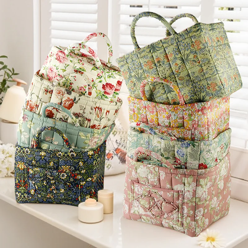 Korean-Style Country Home Fabric Storage Basket, Portable Underwear and Sundries Organizing Box, Storage Basket.