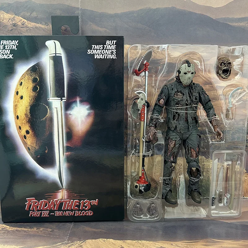 18CM NECA Michael Myers Action Figure Ultieme De Nieuwe Blood Myers Figuur Met LED Kerst Halloween Cadeau Speelgoed Verzamelpop