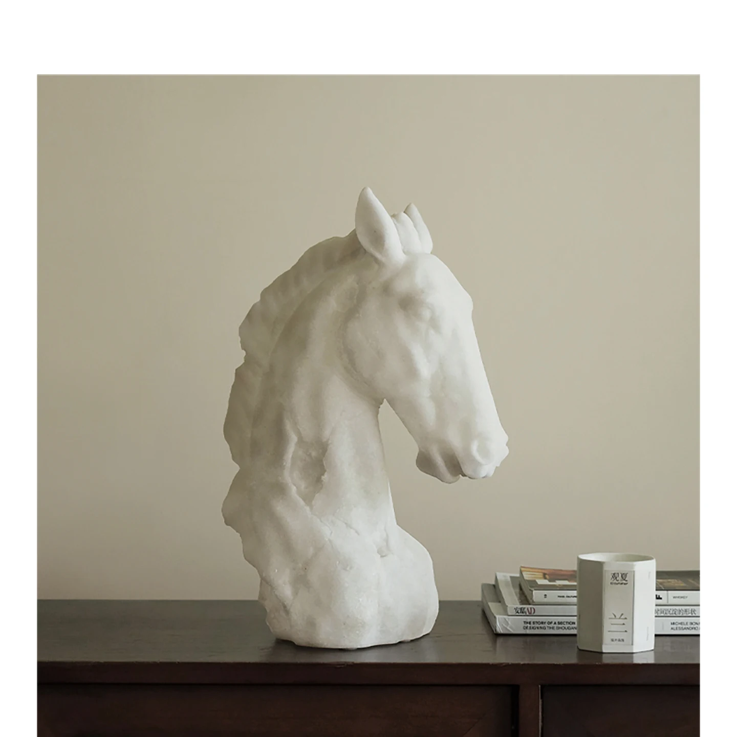 

Marble Candle Holder Wooden Craft Home Living Room Candlelight Dinner Home Living Room Clubhouse Hotel Premium Table Decoration