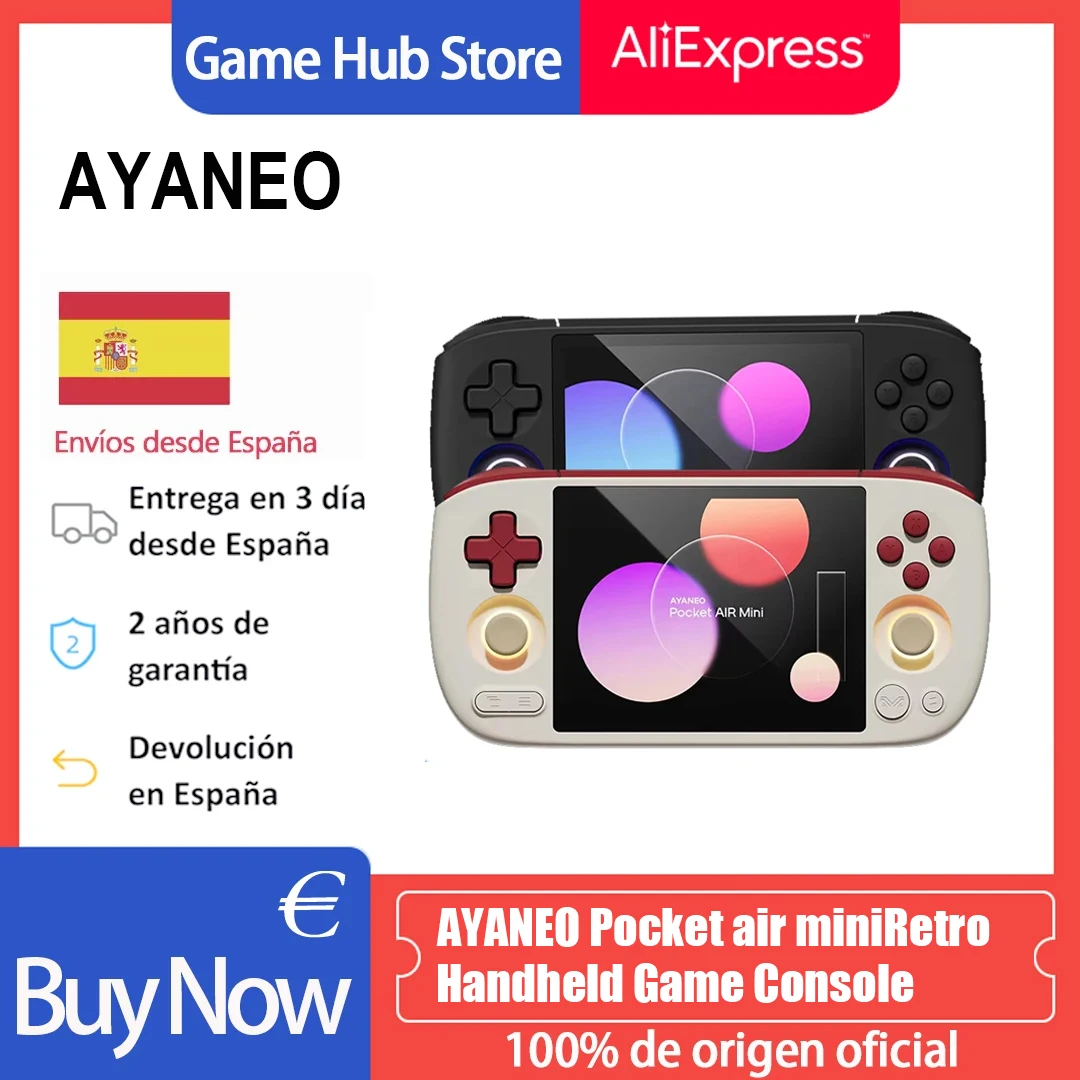 AYANEO Pocket Air Mini Retro Handheld-Spielkonsole 4,2 Zoll Bildschirm MTK Helio G90T Prozessor Hall-Joystick Tragbare Pocket Android Retro-Gaming-Konsole