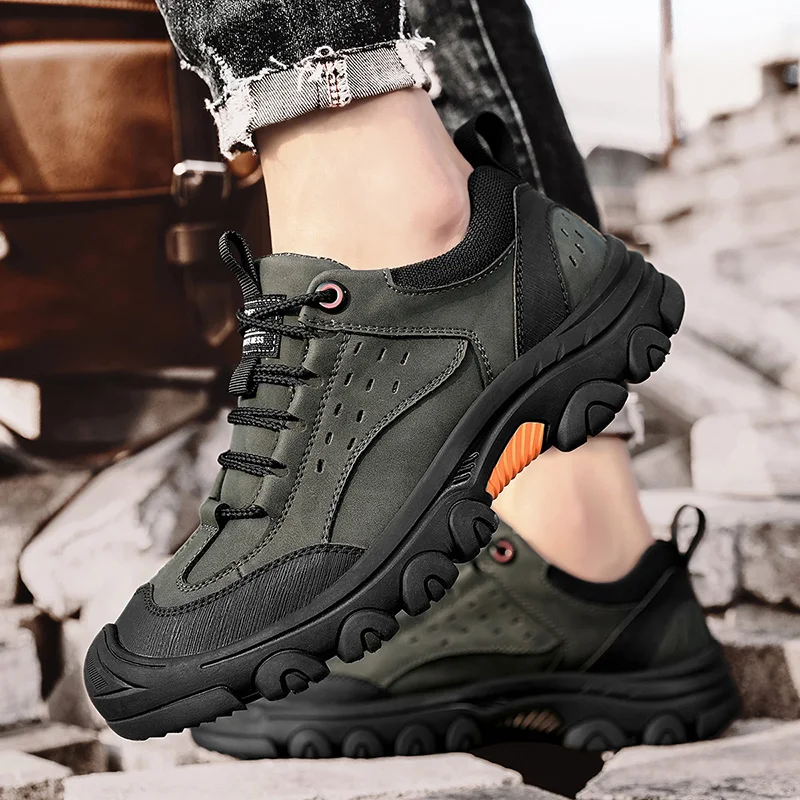 Autumn/Winter Men's Outdoor Hiking Boots Non-slip, Comfortable, Versatile Unisex Outdoor Walking Shoes Walking Sports Shoes