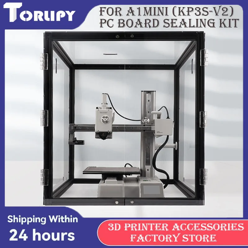 

For Bambu Lab A1 Mini PC Board Sealing Kit For KP3S V2 Transparent Lightweight Dust Noise Reduction For 3D Printers Accessories
