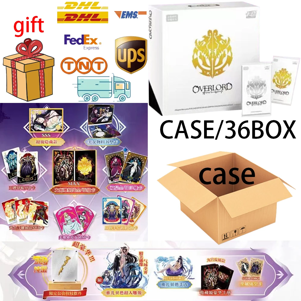 Genuine Kadong wholesale case OVERLORD Collection card Anime  Toy Postcard Poster Bookmark Lomo Children's hobby collection card