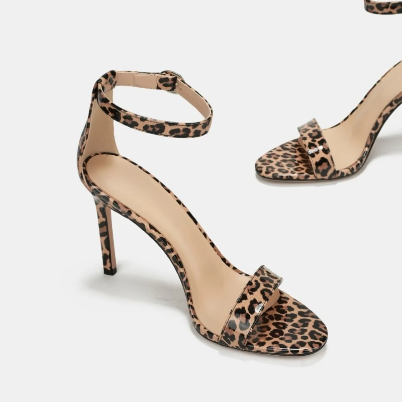 2026 European and American High-heeled Sandals with Sandals Fashionable Foreign Trade Temperament Women's Sandals