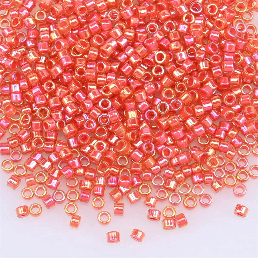 2.5Mm Colorful Plated Cylindrical Beads Colorfast Japanese Craft Seed Beads Diy Vintage Bracelet Necklace Jewelry Material