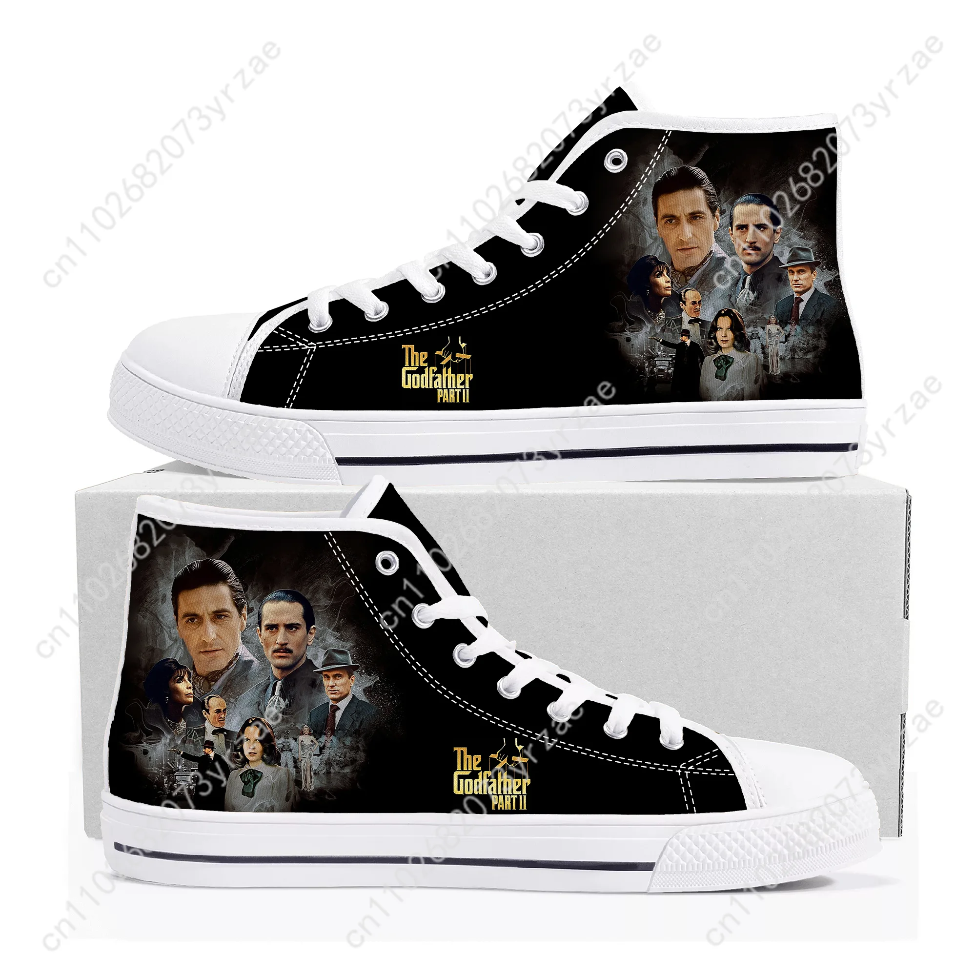 The Godfather Part II High Top High Quality Sneaker Mens Womens Teenager Canvas Sneaker Casual Patterns Shoe Customized Shoes
