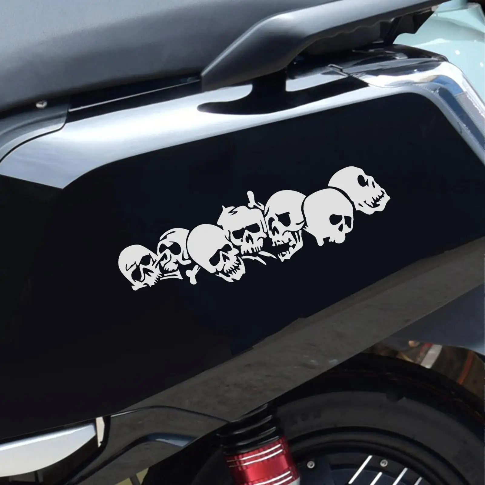 Halloween Skull Car Decal Cool Horror Auto Exterior Decoration Anti-Scratch Stickers For Car Motorcycle Scooter Horror Skull