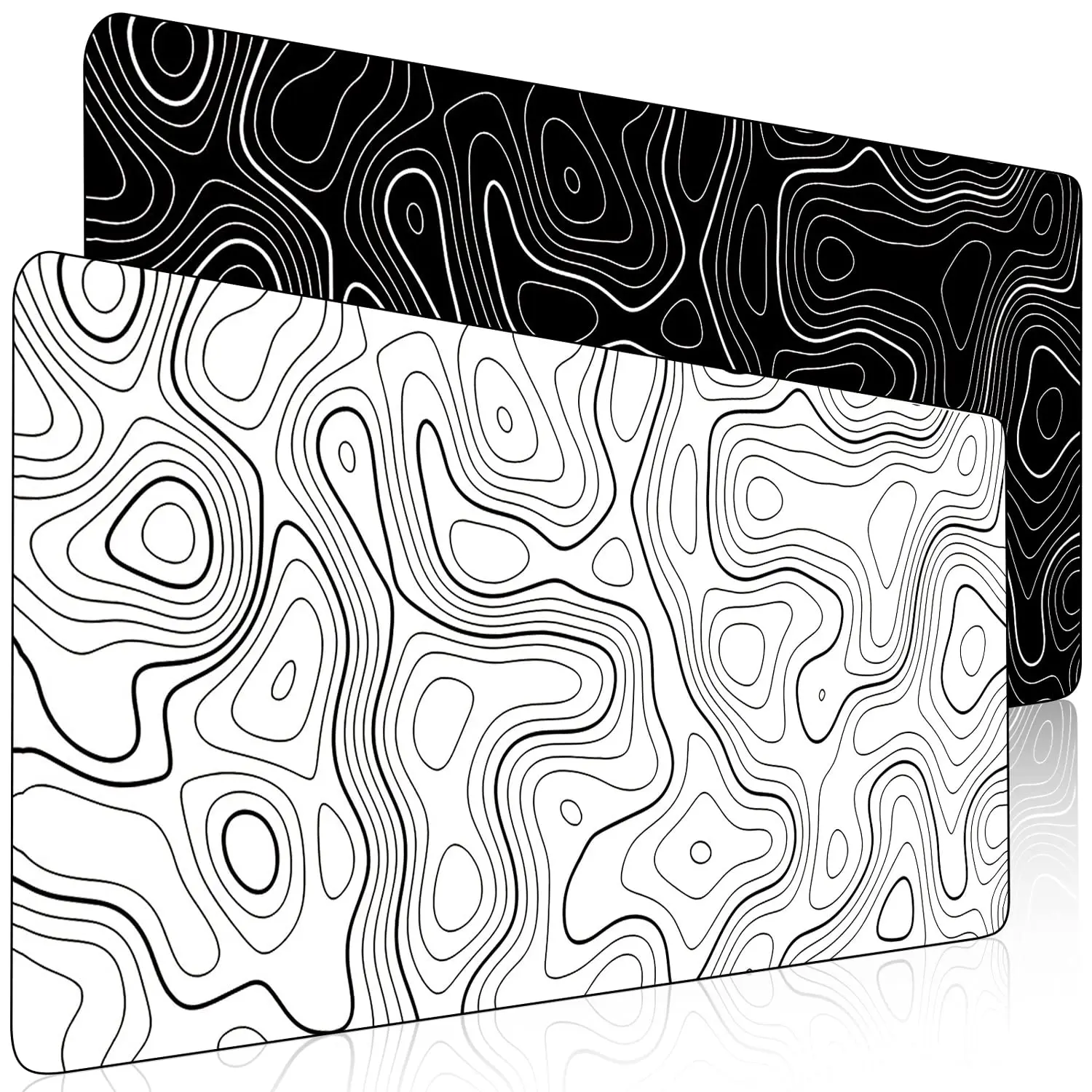 Topographic Contour Gaming Large Mouse Pad for Desk Keyboard and Desk Mat Computer Protector Mat Office Desk Accessories Gifts