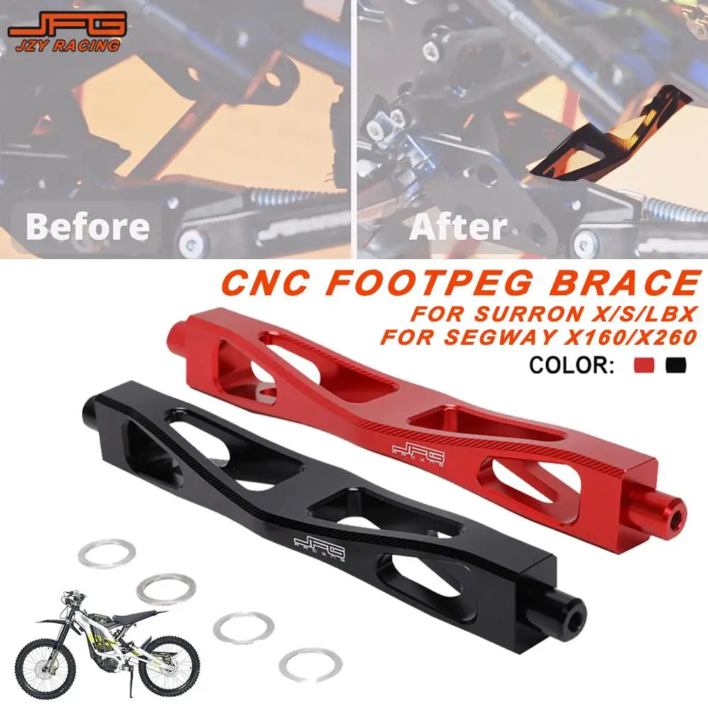 Motorcycles Accessories Foot Peg Support Brace Aluminum For Sur-Ron Surron Light Bee X S LBX Segway X160 X260 Dirt Electric Bike