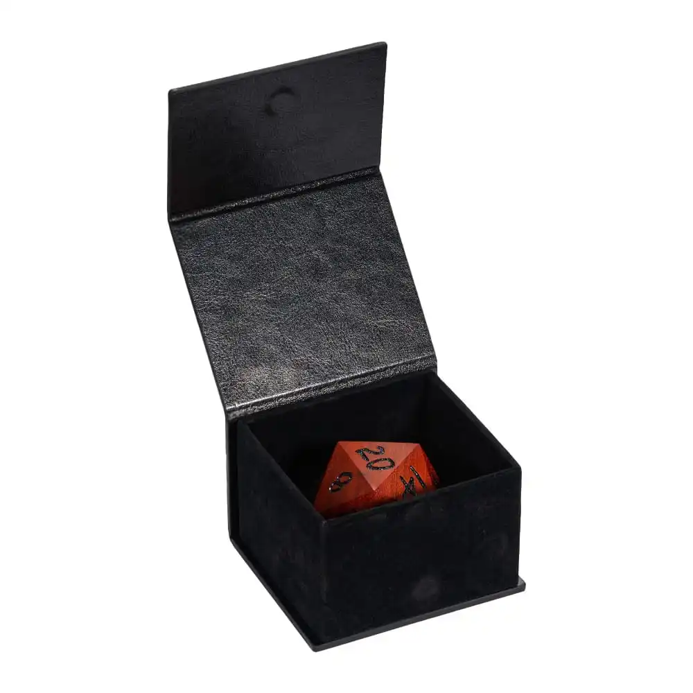 Cusdie العملاق خشبية D20 النرد 50 مللي متر 20 الجانب النرد واحد D20 نرد متعدد السطوح مع صندوق للعب الأدوار ألعاب المجلس جمع هدية
