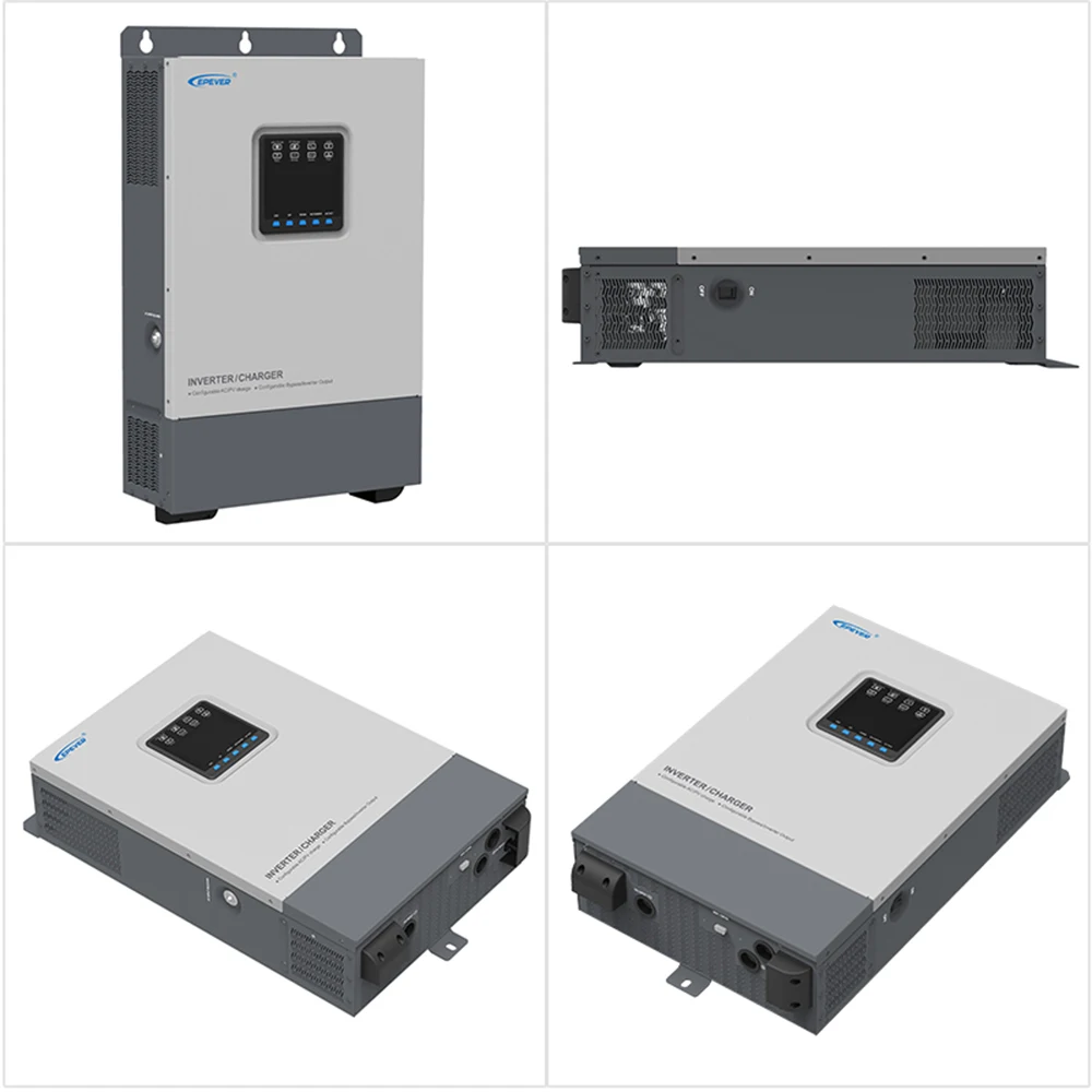EPEVER UP3000-HM5041(RTU) 3000 واط عاكس موجة جيبية نقية 48VDC كفاءة تتبع عالية لشاحن عاكس MPPT