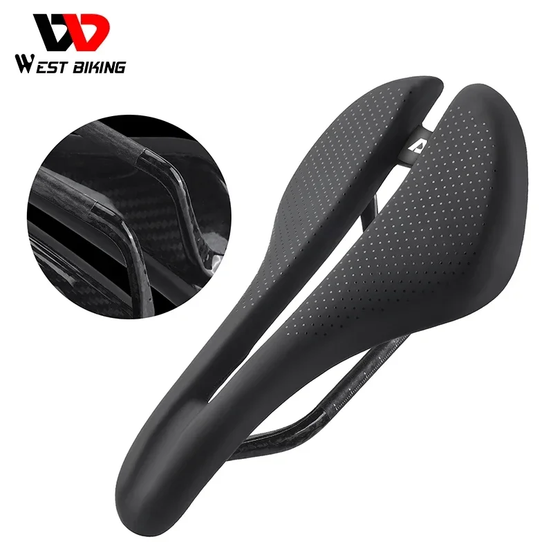 

WEST BIKING Cycling Pads Saddle Pad Wholesale Products Carbon Fiber Import Parts Bicycle Accessories Bike Saddle Cushion