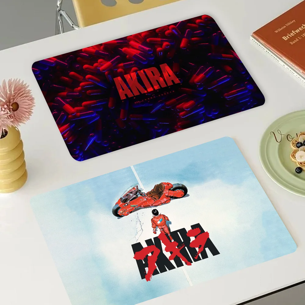 

Anime Akira Absorbent Drain Mat Countertop Dry Mats Printed Coffee Machine Draining Pad Kitchen Table Tableware Placemats