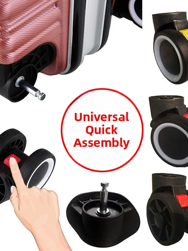Mute Wear-Resistant Luggage Wheel Accessories Travel Suitcase Parts Replacement Repair Password Slide Roller Wheel