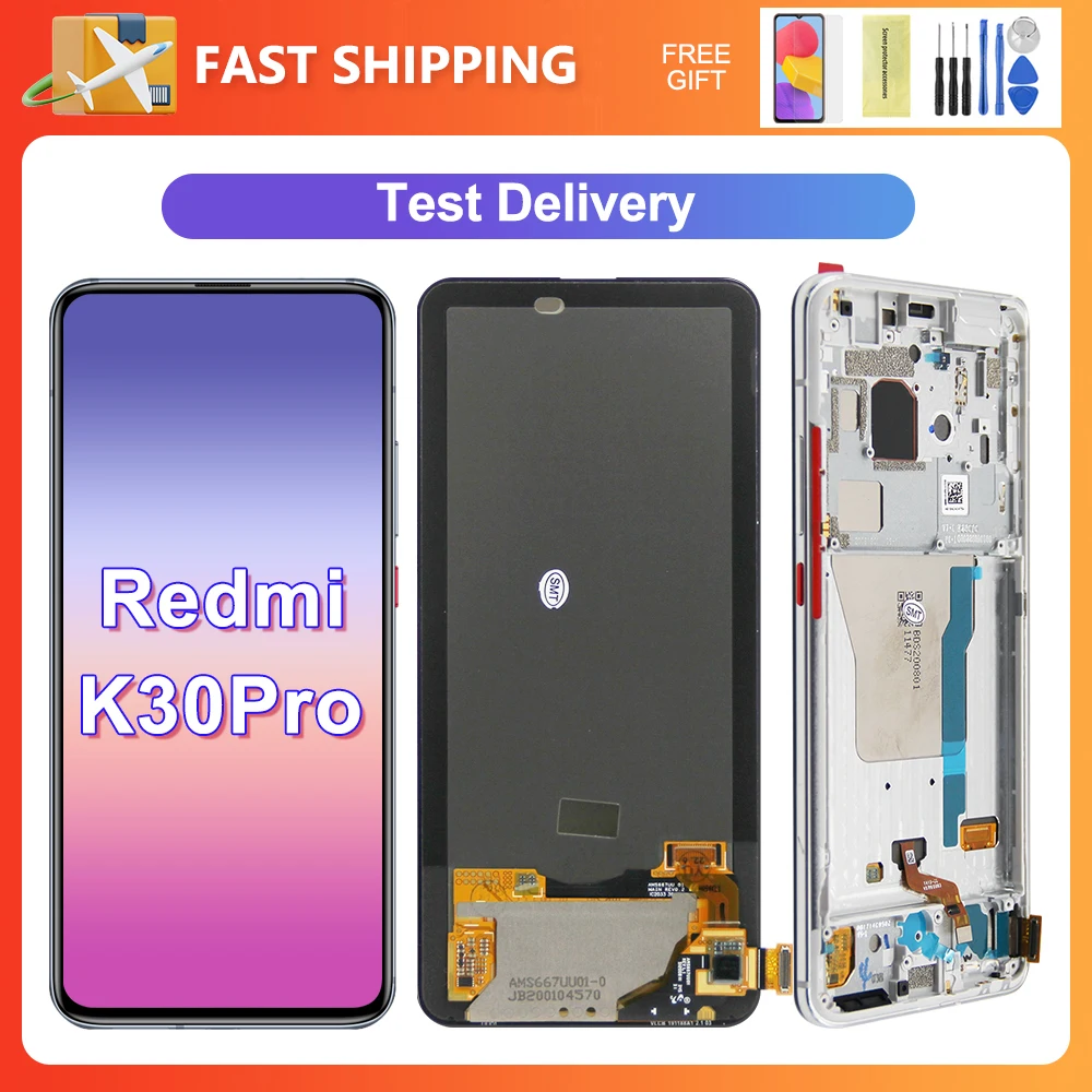 For Xiaomi Redmi K30 Pro 6.67''For  Poco F2 Pro M2004J11 LCD Display Touch Screen Digitizer Assembly Replacement