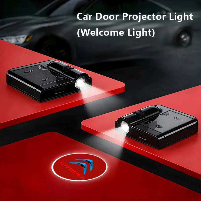 Novo Estilo de Projetor Universal para Carro, Luzes de Boas-Vindas LED de Alta Definição para Citroen C4 C3 C5 C1 C2 Berlingo Celysee Cactus Picasso