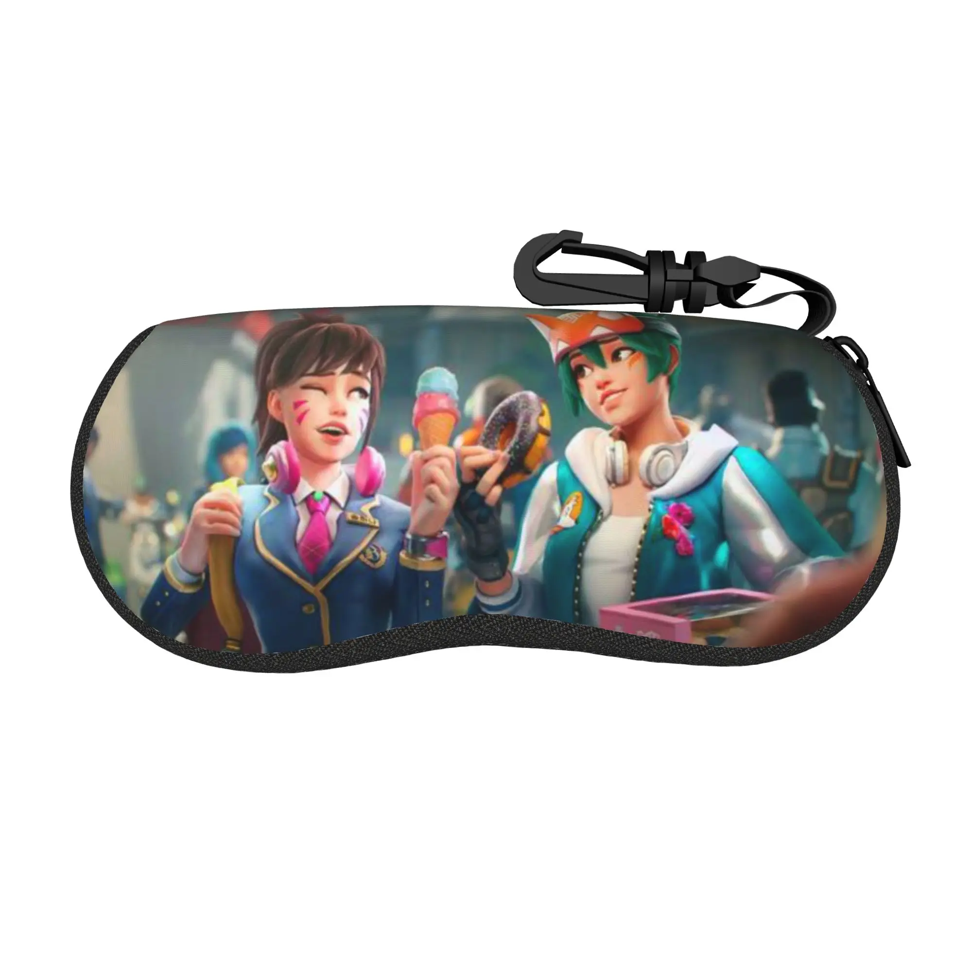 Lovely Cartoon Glasses Case Overwatch Video Game Merch  Box  Eyewear Storage Box Ins Style Glasses Box