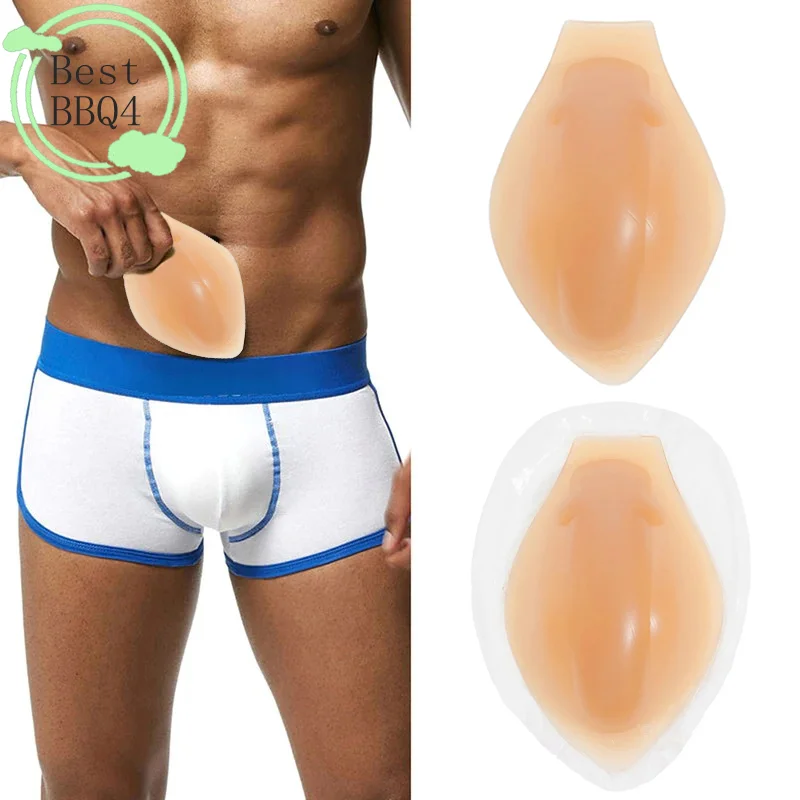 (BBQ4)Mens 3D Silicone Pouch Gaff Pads Underwear Inserts Crotch Enhancer Skiing Protective Gear For Sports Dancing Crossdresser