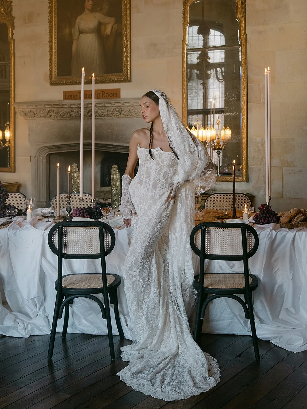 

Mermaid Wedding Dresses Lace 2 In 1 dress With Detachable Skirt Vestido De Novia Civil Sencillo Y Elegante White Bespoke Bridal