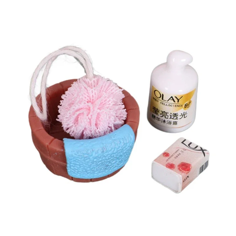 มินิแชมพู Washball Playset สําหรับ OB11 ตุ๊กตา,4 ชิ้นตุ๊กตาอุปกรณ์ห้องน้ํา
