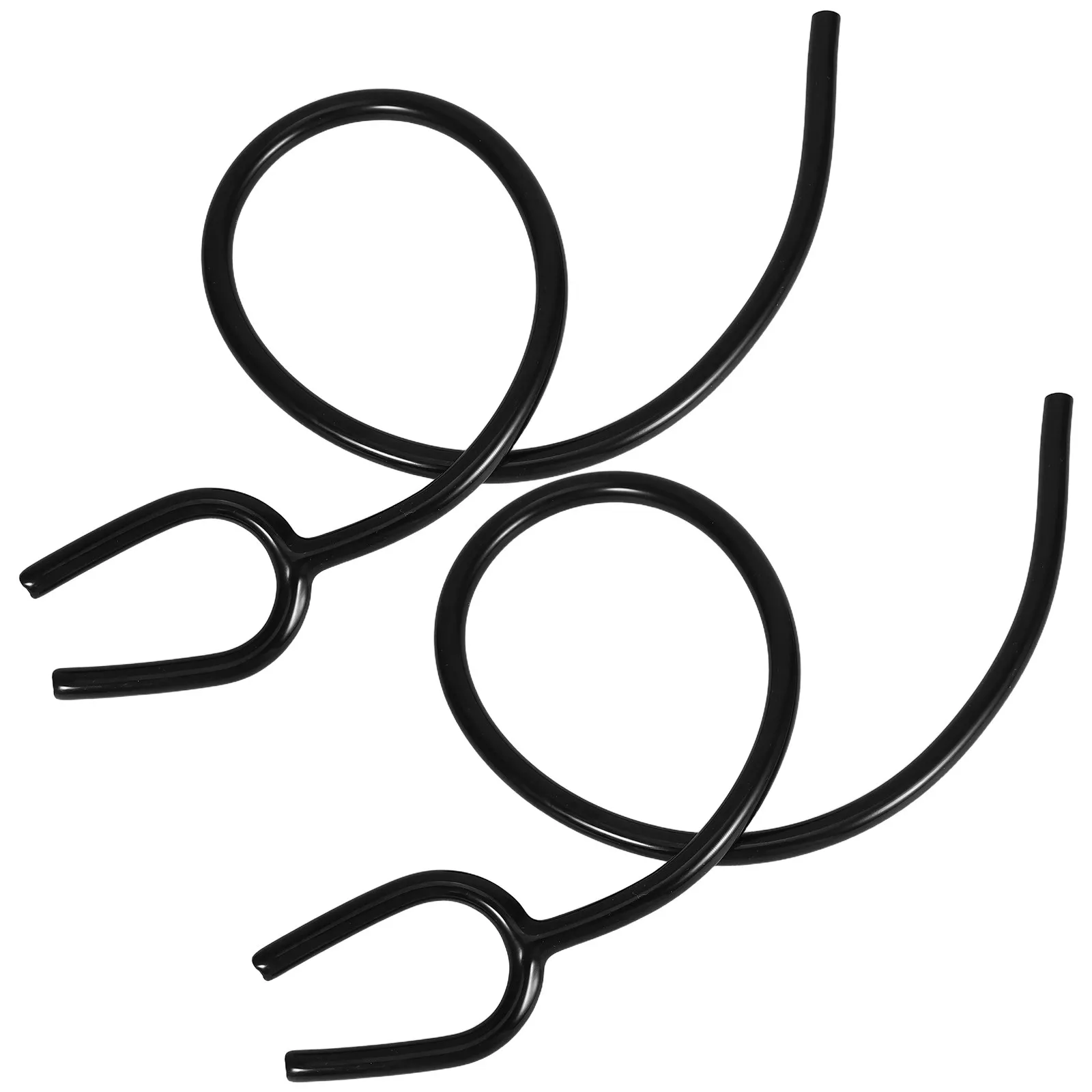 

2Pcs Flexible Y-Shaped Stethoscope Tubing Replacement Black PVC for Clear Sound Transmission Compatible with Most Brands