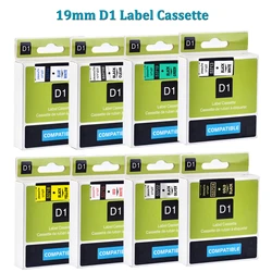 19mm 45803 45807 45810 45811 45812 45813 D1 Labeling Tape Cartridge Compatible Dymo LabelManager LM-280 LM-160 Rhino 4200 6000