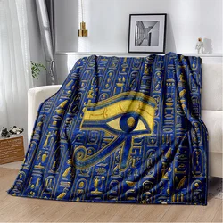 3D Ancient Egyptian Mythological Ideographic Sign Symbols Blanket,Soft Throw Blanket for Home Bedroom Bed Sofa Cover Blanket Kid