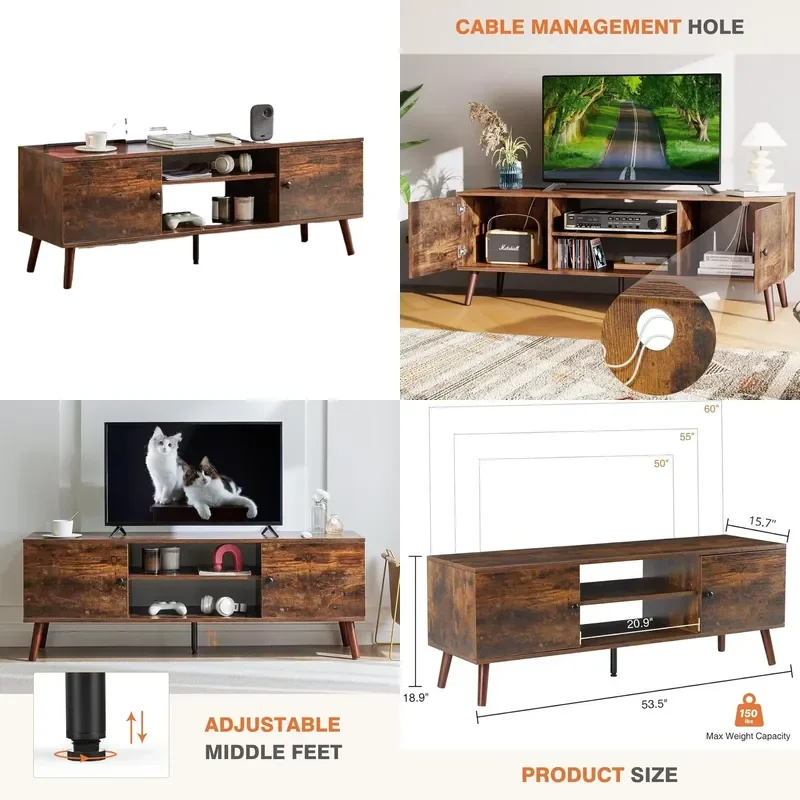 for Small Apartment Book Record Player Storage Locker Living Room Sofa Multi-layer Storage Solid Wood TV Cabinet Factory