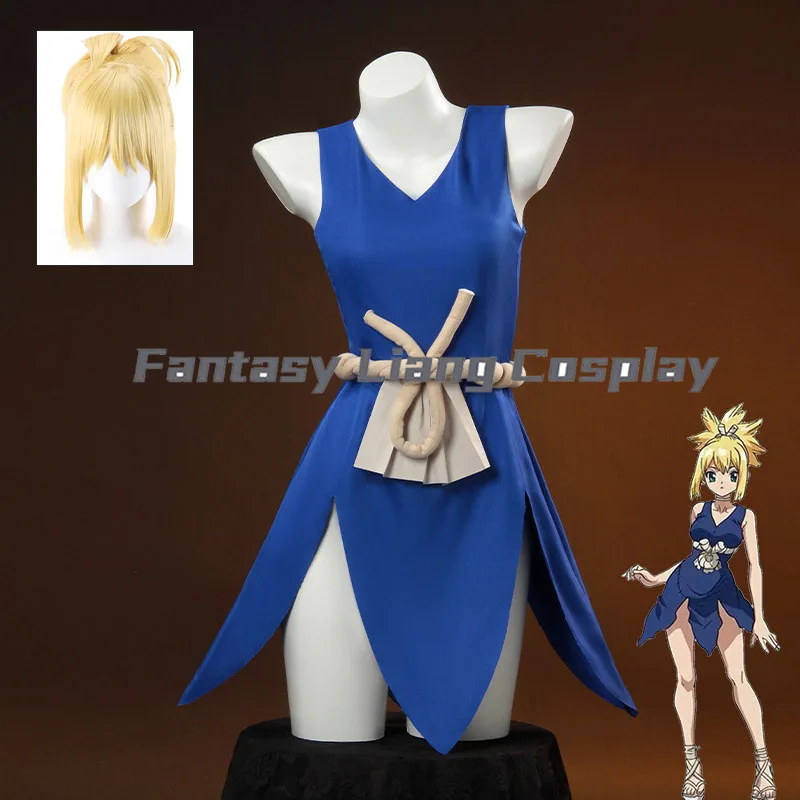 

Anime Kohaku Cosplay Costumes Dresses Amber Wig Accessories Halloween Party Sexy Carnival Stage Clothing S-3XL