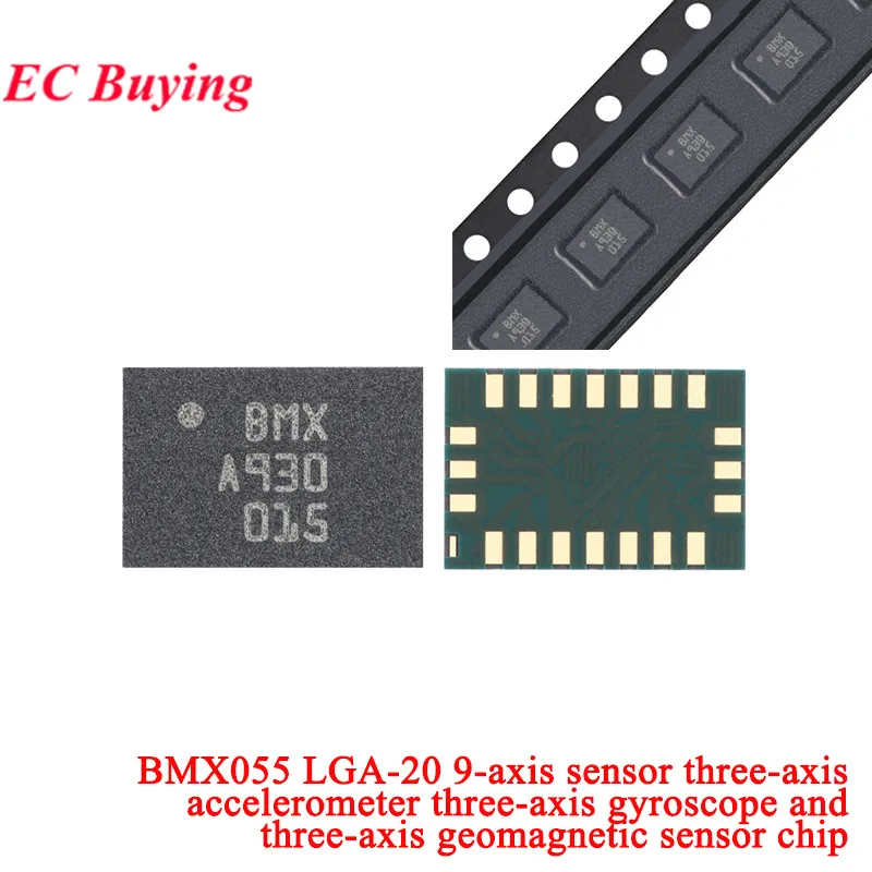 BNO055 LGA-28 9DoF Sensor Integrated MCU Flash BMX055 LGA-20 9-axis Three-axis Accelerometer 3 Gyroscope Geomagnetic Sensor Chip