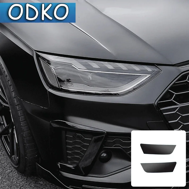 For Audi A3 A4 A5 A6 A7 A8 Q3 Q5 Q7 S3 S4 S5 Light Black Car Tint Lighthouse Tail Light Headlights Fog Vinyl Sticker
